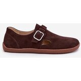 Zazoo Suede Lace-Up Shoes Barefoot Women's With Buckle Patches | Shoptok.si