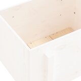  Vrtna sadilica bijela 62 x 50 x 57 cm od masivne borovine | shoptok.hr