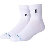 Stance NBA Logoman White Qtr čarape u