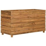 In posuda za sadnju 100x40x55 cm od reciklirane tikovine i čelika | shoptok.hr