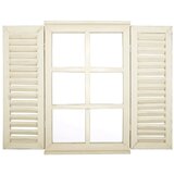 Esschert Design bijelo ogledalo Window, 59 x 39 cm Cijene