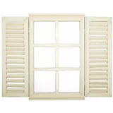 Esschert Design bijelo ogledalo Window, 59 x 39 cm