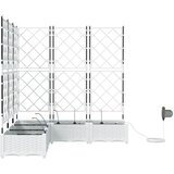  Vrtna saksija 5 pcs Bijeli 120 x 120 x 126 cm Plastika | Eponuda.ba