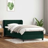 Box Spring krevet s madracem tamnozeleni 80x220 cm baršun | shoptok.hr