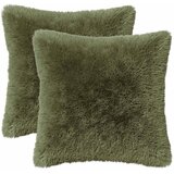  Presvlaka za jastuk 2 pcs HEERLEN Zelena 30 x 30 cm PV flis | shoptok.hr
