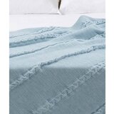 Oyo Concept Modro bombažno pregrinjalo za zakonsko posteljo 200x220 cm Trenza – Oyo Concept Cene
