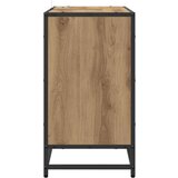 vidaXL Kopalniška omara za umivalnik artisan hrast 65 x 33 x 60 cm | Shoptok.si