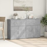  Komode 2 kom beton sive 60 x 31 x 70 cm od konstruiranog drva | shoptok.hr