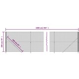  Mrežna ograja s prirobnico antracit 2x10 m | Shoptok.si