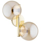  Zidna lampa ERAL 2xE14/10W/230V zlatna/bež/zadimljena | Eponuda.com
