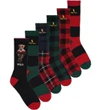 HOL BEAR CR-CREW SOCK-6 PACK Višebojna