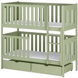 Molarem Home Drveni dječji krevet na kat Dawid s ladicom - olive - 180x80 cm - Bez madraca | shoptok.hr