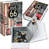  Sef za knjige s ključem, mali sandučić za novac, Route 66 | shoptok.hr