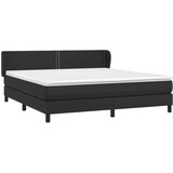  Krevet s oprugama i madracem crni 180 x 200 cm od umjetne kože | shoptok.hr