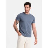 Ombre Men's classic cotton BASIC T-shirt - dark blue | shoptok.hr