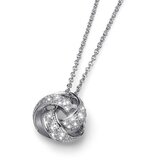  Ženski oliver weber knot crystal lančić sa swarovski belim kristalnim priveskom ( 11593 ) Cene