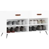 Klupa za cipele sjajna bijela 102x35x55 cm konstruirano drvo | shoptok.hr