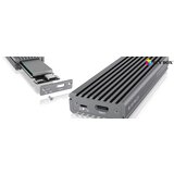 Icybox kućište za SSD disk IB-1817M-C31, M.2 NVMe, USB 3.1 Type-C, Type-C to Type-A USB cable, siva | shoptok.hr