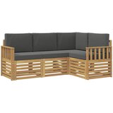  Set vanjskih sofa 4 pcs Bijela i antracit 187,5 x 128,5 x 73 cm | Shoptok.si