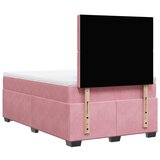 Box spring krevet s madracem ružičasti 120 x 200 cm baršunasti | shoptok.hr