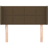  Uzglavlje s ušima tamnosmeđe 83x16x78/88 cm od tkanine | shoptok.hr