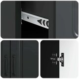  Strani šal s predalom Črna 66 x 34,5 x 87 cm Inženirski les, (5000218004) | Shoptok.si