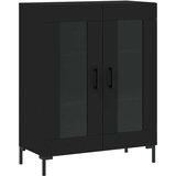 Komoda crna 69 5 x 34 x 90 cm od konstruiranog drva | shoptok.hr