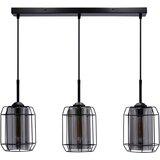 Candellux luster/visilica-jonera viseća lampa crna 3X40 E27 dim abažur