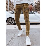 DStreet Spodnie męskie jeansowe bojówki kamelowe | Shoptok.si