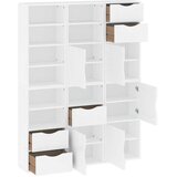  Bočni ormarići 6 kom ODDA bijeli 40x24x79 cm puno drvo bor | shoptok.hr
