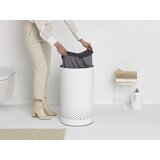 Brabantia koš za perilo 60L okrogel, bel | Shoptok.si