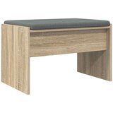  Klupa za hodnik s jastukom Sonoma hrast 60 x 38 x 46 cm | shoptok.hr