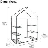 Vonhaus staklenik 193 x 73 x 143cm Cijene