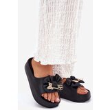 Boto Women's Foam Platform Sandals With Bow And Brooch Black Marlize | shoptok.hr