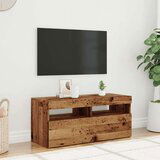 vidaXL TV ormarić LED boja staro drvo 90x35x40 cm konstruirano drvo | shoptok.hr