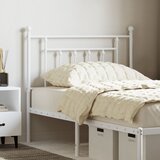 vidaXL Kovinsko vzglavje belo 90 cm Cene