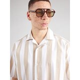 Only & Sons Srajca 'ONSTES' temno bež / bela | Shoptok.si