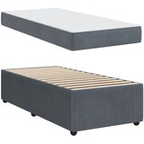  Krevetna konstrukcija Tamno siva 90 x 190 cm tkanina | shoptok.hr