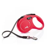 povodec Classic L, trak - 8 m (različne barve) rdeča