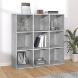 The Living Store Knjižna omara betonsko siva 98x29x97,5 cm inženirski les - Knjižna Omara, (21431544) Cene