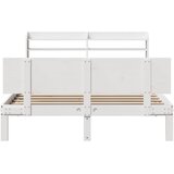  Okvir kreveta s uzglavljem bijeli 120 x 190 cm od borovine | Eponuda.com