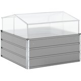  Sadilica Svijetlo siva 100 x 100 x 77 cm Cinkani čelik | shoptok.hr