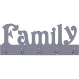  Zidna vješalica za kapute FAMILY siva 74 x 29,5 cm | shoptok.hr