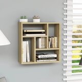 vidaXL Zidna polica boja hrasta sonome 45,1 x 16 x 45,1 cm od iverice Cijene