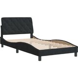  Okvir za krevet s uzglavljem crni 100x200 cm baršunasti | shoptok.hr
