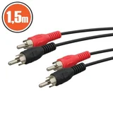 2 x rca - 2 x rca kabel 1,5m