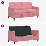 SOFA s pohranom Ružičasta 152 x 78 x 87 cm Poliester | Shoptok.si
