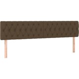 Maison Chic Posteljno vzglavje - Vzglavna omarica 2 kosa temno rjavo 90x7x78/88 cm blago, (22077525) | Shoptok.si