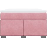 Box spring krevet s madracem ružičasti 120 x 200 cm baršunasti | shoptok.hr