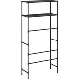 vidaXL 2-nadstropni regal za nad pralni stroj črn 69x28x143 cm železo | Shoptok.si